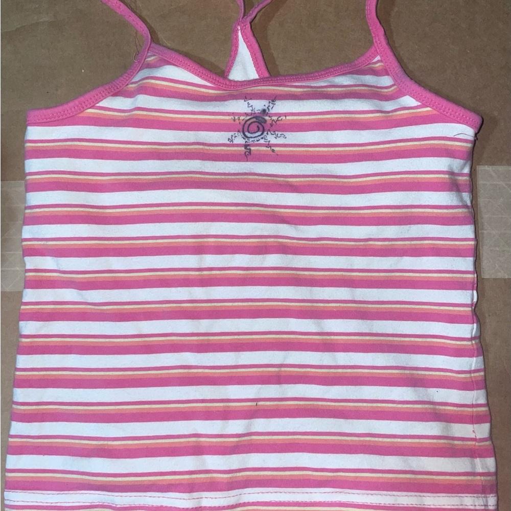 Stripped Kids tank with Sun